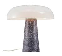 Nordlux Glossy Marble Table Lamp White Inner Grey,mains