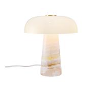 Nordlux Glossy Pink Jade Table Lamp Weighted Base Pink,mains