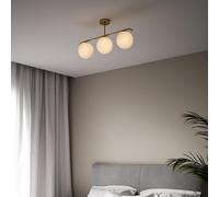Nordlux Grant ceiling light, 3-bulb, brass