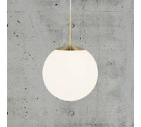 Nordlux Grant pendant light in brass with glass globe Ø 25cm