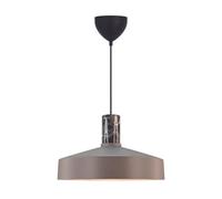 Nordlux Hanging light Elvas, light brown, Ø 37 cm, metal/marble