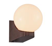 Nordlux Hayley Outdoor Patio Terrace Garden Wall Light In Brown Metallic (Height) 19.2Cm