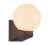 Nordlux Hayley Outdoor Wall Light Brown Metallic Metal E27 IP44 Mains