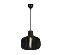 Nordlux Hazo Wood Pendant Light Easy Assemble Black,mains