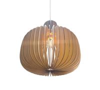 Nordlux Hazo pendant light, Ø 43 cm, natural colour, wood
