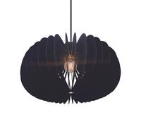 Nordlux Hazo pendant light, Ø 65 cm, black, wood