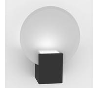 Nordlux Hester LED wall light, IP44, black