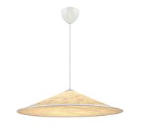 Nordlux Modern Indoor Pendant Light White Tyvek E27 Crinkled Fabric - Mains Powered, IP20 Nordlux White