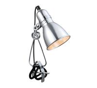 Nordlux Industrial Indoor Clamp Lamp Silver Aluminium E27 Adjustable Head - Mains Powered, IP20 Nordlux Silver