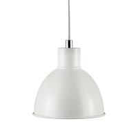 Nordlux Pop Indoor Pendant Light White Metal E27 White Inner - Kitchen, Bedroom, Living Room Mains Powered, IP20