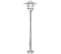 Nordlux Industrial Outdoor Garden Post Silver Galvanized steel E27 Coastal/Marine Safe, IP54 Nordlux Silver