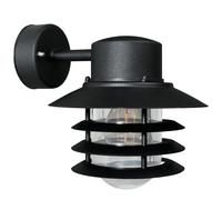 Nordlux Industrial Outdoor Wall Light Black Metal E27 Weatherproof - Mains Powered, IP54 Nordlux Black