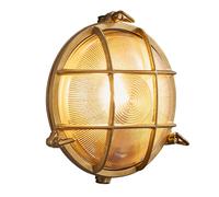 Nordlux Industrial Outdoor Wall Light Brass Brass E27 Coastal/Marine Safe - Mains Powered, IP64 in Gold Nordlux Gold