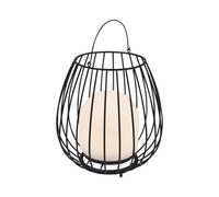 Nordlux Jim Outdoor Metal Lantern Battery 3-Level Dimming Black, Led