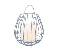 Nordlux Jim Outdoor Metal Lantern Battery 3-Level Dimming Grey, Led