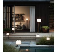 Nordlux Kettle Tripod LED floor lamp, metal, lampshade 22 cm