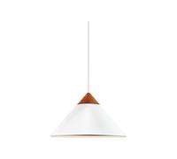 Nordlux Kinto Indoor Pendant Light White Metal E27 Wood - Mains Powered, IP20 Nordlux White