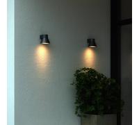 Nordlux Kyklop Cone IP54 outdoor wall light, black