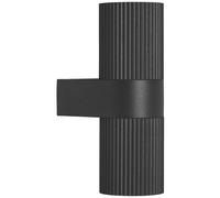 Nordlux Kyklop Ripple Outdoor Up & Down Wall Light - Black