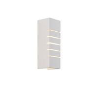 Nordlux Lancio Square wall light made of plaster, with plug, white
