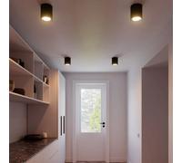 Nordlux Landon Bedroom Dining Office Hallway Bathroom Surface Mounted Smart Long Ceiling Light In Black 2700 - 6500K