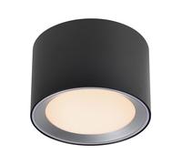 Nordlux Landon Indoor Surface Downlight Black Metal Intergrated LED 3-Level Dimming - Bathroom, Hallway, Kitchen Mains Powered, IP44