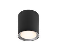 Nordlux Landon Smart LED downlight, black, height 14 cm