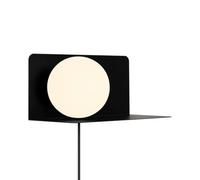 Nordlux Lilibeth Wall Light Black Metal Bedroom E14 Switch Plug in/Mains