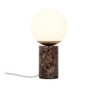 Lilly Marble Table Lamp - Brown, Brown