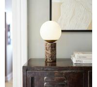 Lilly Marble Table Lamp - Brown, Brown