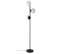 Nordlux Lilly Metal Floor Lamp Hand Blown Glass Black,mains