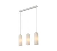 Nordlux Miella Glass Pendant Rail Light Fluted White,mains
