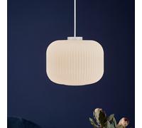 Nordlux Milford 30 Opal White Pendant Lamp - Size: 23.5 x 30 x 23.5cm - Wilko