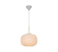 Nordlux Milford 30 2.0 Opal White Pendant Lamp - Size: 23.5 x 30 x 30cm - Wilko