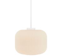 Nordlux Milford Pendant Light Opal White Glass Dining Room E27 Mains 30cm Nordlux White