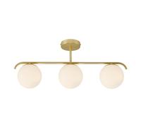 Nordlux Modern Indoor Ceiling Light Brass Glass E14 Hand Blown Glass - Mains Powered, IP20 in Gold Nordlux Gold