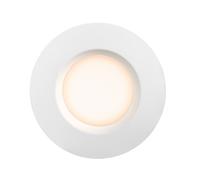 Nordlux Modern Indoor Downlight White Plastic Intergrated LED 2-Level Dimming - Mains Powered, IP65 Nordlux White