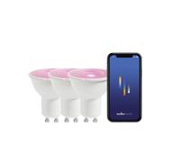 Nordlux Smart GU10 | 3-pack | PAR16 Colour | 2200-6500 Kelvin | 380 Lumen | Light Bulb | Clear - Clear - Plastic - 1