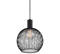 Nordlux Modern Indoor Pendant Light Black Metal E27 chrome socket - Mains Powered, IP20 Nordlux Black