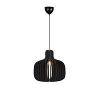 Nordlux Modern Indoor Pendant Light Black Wood E27 Slatted - Mains Powered, IP20 Nordlux Black