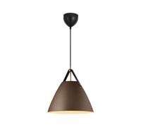 Nordlux Modern Indoor Pendant Light Brown Metal E27 Brown & Black Strap - Mains Powered, IP20 in Beige Nordlux Beige