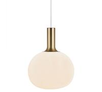 Nordlux Alton Indoor Pendant Light White Glass E27 Hand Blown - Kitchen, Bedroom, Living Room Mains Powered, IP20