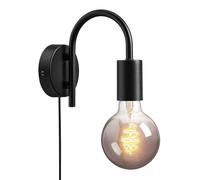 Nordlux Modern Indoor Wall Light Black Metal E27 Retro - No, IP20 Nordlux Black