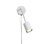 Nordlux Explore Indoor Wall Light White Metal GU10 Adjustable Head - Bedroom, Bedside, Living Room Plug in or Mains Powered, IP20