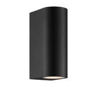 Nordlux Modern Outdoor Wall Light Black Aluminium GU10 Weatherproof - Mains Powered, IP44 Nordlux Black