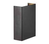 Nordlux Modern Outdoor Wall Light Black Aluminium Intergrated LED Coastal/Marine Safe - Mains Powered, IP54 Nordlux Black