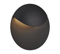 Nordlux Modern Outdoor Wall Light Black Aluminium Intergrated LED Coastal/Marine Safe - Mains Powered, IP54 Nordlux Black