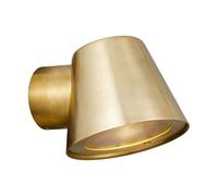 Nordlux Modern Outdoor Wall Light Brass Brass GU10 Coastal/Marine Safe - Mains Powered, IP44 in Gold Nordlux Gold