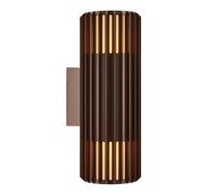 Nordlux Modern Outdoor Wall Light Brown Aluminium E27 Coastal/Marine Safe - Mains Powered, IP54 Nordlux Brown