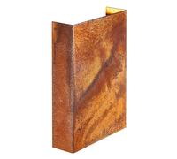 Nordlux Modern Outdoor Wall Light Brown Corten Intergrated LED Coastal/Marine Safe - Mains Powered, IP54 Nordlux Brown